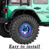 hopsupRC RC 1.9 Beadlock Wheel Rims for 1/10 SCX10 90046 AXI03007 TRX4 TRX6 VS4-10 Gen7 Gen8 MST CFX D90 RC Crawler,Aluminum 1.9" RC Tires Wheel Rim RC Truck Tires Wheels Rims.(4PCS) Blue view 3