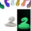3D Printed Animals Snake Toys, 3D Printed Snake Movable Joint ,3D Printed Fidget Toys for Home Office Decor, 3D Printed Animals Toy Adults Fidget Toys (Fluorescent Green, M) view 1