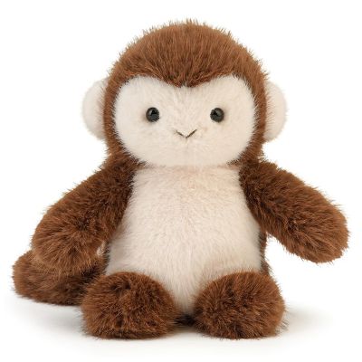 ABEARCAR Cute Monkey Stuffed Animal Plush Soft Monkey Stuffed Animals Plushies Toy Christmas Valentine's Day Birthday Gift for Kids Children Girls Boys 6"