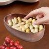 pistro Mini Wooden Salad Bowl Multipurpose Appetizer Serving Plate 15.0x8.5 inch for Farmhouse Centerpiece view 3
