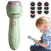 XJKLBYQ Toddler Flashlight, 80 Pattern Slides & 10 Projection Cards Kids Story Projector for Story Bedtime, Birthdays Gifts for Kids, Green, Flashlight Projector for view 2