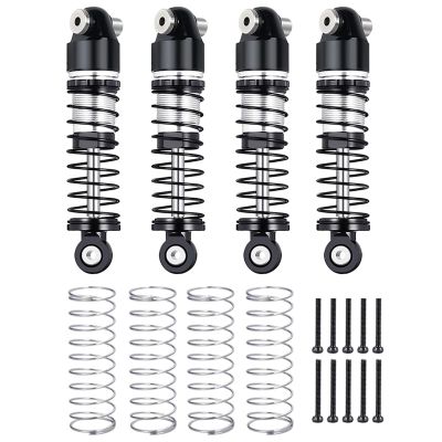 33/38/43mm Aluminum Oil Shock Absorbers Damper for Axial SCX24 1/24 RC Car(38mm Black)