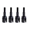 RC Car Differential Cup for HSP 02033 for Redcat for Volcano EPX Pro 1/10 RC Car Monster Truck 94103 94107 94111 4 PCS Steel Stub Wheel Axle Parts(Black) view 1
