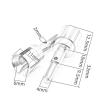 RC Car Differential Cup for HSP 02033 for Redcat for Volcano EPX Pro 1/10 RC Car Monster Truck 94103 94107 94111 4 PCS Steel Stub Wheel Axle Parts(Black) view 3
