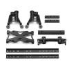 Metal 6x6 Chassis Rails Extended Kit with Shock Towers & Bumper Mount for Axial SCX10 1/10 RC for Crawler Car Model Parts view 1
