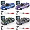 Actualia 1/43 Scale RC Drift Car, 2.4GHz Full-Proportional High-Speed 15KM/H Drift Racing Car with LED Lights, 4WD Mini RC Vehicle Model for Adults & Hobbyists (4 Set) view 1