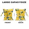 2Pcs Lemon Orange Print Wet Bags, Wet Dry Bag Reusable for Swimsuit, Travel, Diapers, Beach, Dirty Yoga Gym Clothes, Toiletries, Makeup Bag, Waterproof Birthday Christmas Gifts view 2