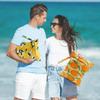 2Pcs Lemon Orange Print Wet Bags, Wet Dry Bag Reusable for Swimsuit, Travel, Diapers, Beach, Dirty Yoga Gym Clothes, Toiletries, Makeup Bag, Waterproof Birthday Christmas Gifts view 4