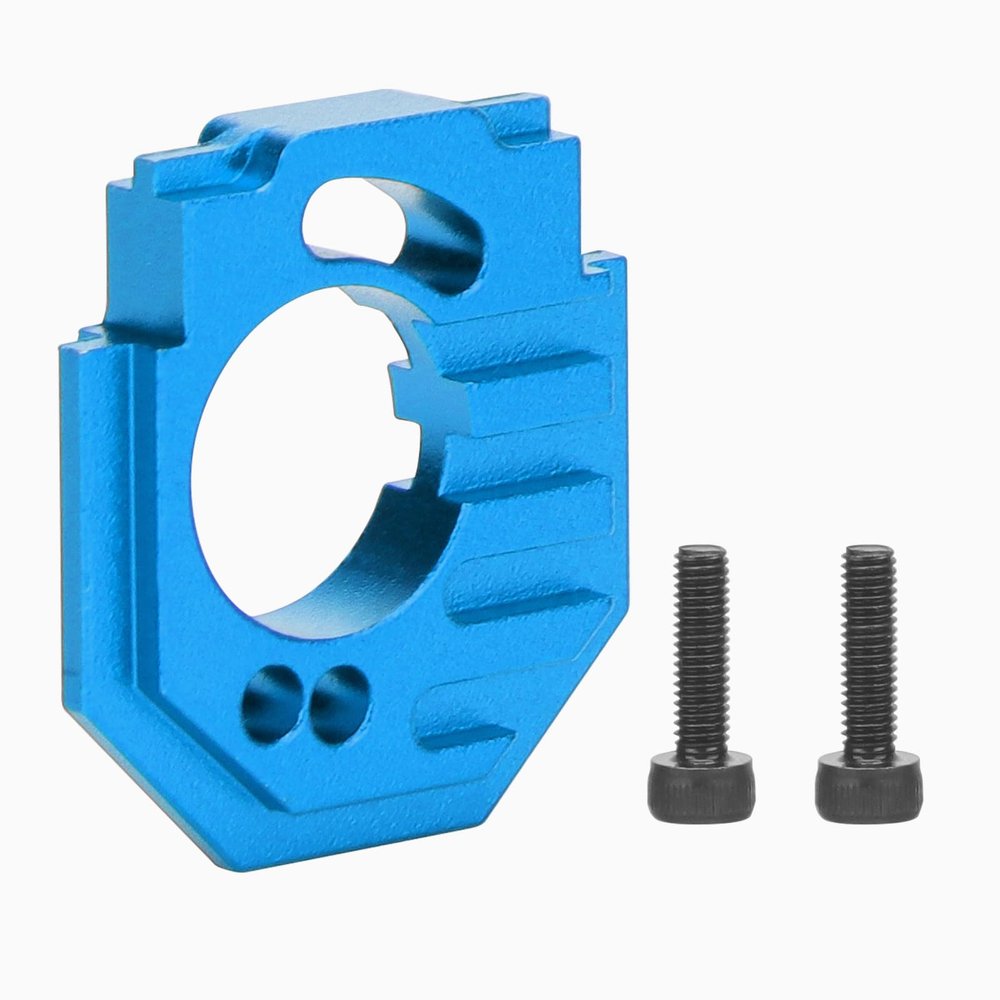 daitoku Aluminum Adjustable RC Motor Mount Set Motor Heatsink Mount for ARRMA 1/18 Granite Typhon Mojave Grom 1/14 Mojave Grom Mega 380 - Blue