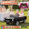 12V 2 Seater Ride on Toys, ANRLI Licensed Shelby Cobra Kids Powerful Wheeler Ride On Toy w/ 2WD/4WD Switchable, Remote Control, 19" Spacious Seat, 4 Shock Absorbers, Music, Bluetooth view 4