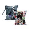 2Pcs Cat Wet Bag 12x10 Inch, Plants Waterproof Reusable Wet Dry Bag, Book Moon Washable Travel Laundry Bags for Swimsuit Pool Beach Diapers Dirty Yoga Gym Clothes, Cute Cat Gifts for Women Friend view 1