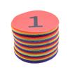 Homoyoyo Colorful 4-Inch Number Carpet Markers 36pcs Positioning Stickers for Game Training and Classroom Activities view 1