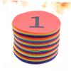 Homoyoyo Colorful 4-Inch Number Carpet Markers 36pcs Positioning Stickers for Game Training and Classroom Activities view 4