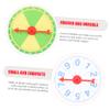 ABOOFAN 1set Prize Wheel Game Roulette Wheel for Parties Raffles Classroom Fun Smooth Rotation Exciting Surprises for Events Celebrations 2pcs view 2