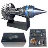 1/25 Simulation Aircraft Turbojet Engine Rotatable Model 11in/28cm,Adjustable Speed Tr900 Turbofan Aircraft Turbojet Model Engine with Light,Aero Metal Mechanical Science Education Assembling Toy (D1) view 1