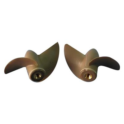 2-Blade Copper Core Propeller Set for Model Ships 4 Sizes w/M3 Shaft, Left&Right Hand(D42*P29.5mm)