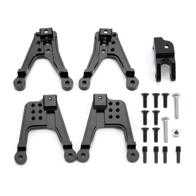 4Pcs Aluminum Alloy Front & Rear Shock Absorbers Damper Towers Mount for Axial SCX10 II 90046 1/10 RC Crawler Car Model