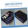 COSMEVIVI 2pcs Plastic Poker Chip Tray Set Sturdy Table Chips Holder Organizer for Game Night and Tournaments for Gamers and Enthusiasts view 4