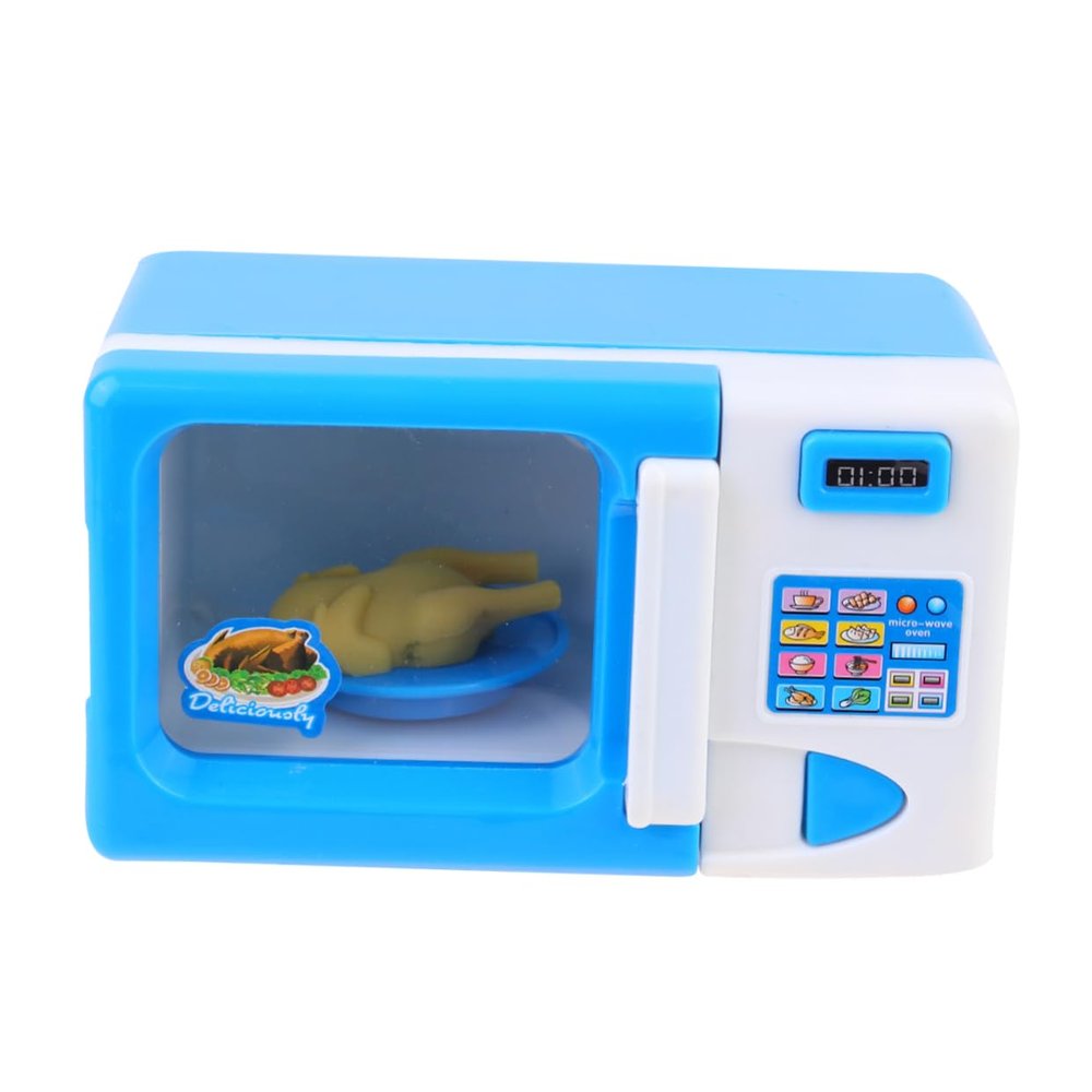 UPKOCH Boy Girl Pretend Play Microwave Toy Educational Kitchen Appliance for Boys and Girls Lightweight and Compact Design Fun Role-Playing Activity for Birthdays and Parties