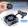 30mm RC Motor Fan 28000RPM ESC Cooling Fan for RC Car 1/8 1/10 1/12 Scale 540 550 Brushless Motor (Black Silver) view 3