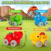 Toys for 1 Year Old Boy and Girl, Race Track for Toddlers 1-3 with 4 Dinosaurs Car Toys for Baby 12-18 Months, First Birthday Gifts for Boys, Educational Slide Toys for Ages 1-2 view 3