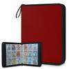 Kuquteed Maroon Trading Card Binder 4 Pocket 400 Cards Holder Collector Album with 50 Removable Sleeves Gifts for Boys Girls Sports Game Cards view 1