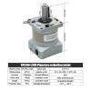 1pc Planetary Reducer SPLF60 Suitable for 60 Servo Motor 200w 400w 600w Gear Ratio 4/5 / 7/10 Max 25N.m 10 arcmin Input 14mm(5) view 2