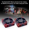 Surpass Hobby RC Cooling Fans 30mm 28000 High RPM RC Motor Fan Only Replacement Fans (Without Motor Heatsink) for 1/8 1/10 1/12 RC Car Truck Buggy Truggy(Black Red) view 2