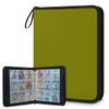 Kuquteed Olive Trading Card Binder 4 Pocket 400 Cards Holder Collector Album with 50 Removable Sleeves Gifts for Boys Girls Sports Game Cards view 1