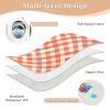 Coral Pink Grids Extra Large Resuable Potty Training Pee Pad Water Resistant Bed Wetting Pads Anti-Lip Pad Liner for Children Adults Pets 52" L x 34" W view 3