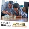 BESPORTBLE Domino Base Bracket Wood Stand Displaying Holder Bulk Tiles Rack Stable Base view 2