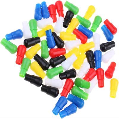 60 Pieces 23mm Mixed Color Replacement Plastic Pegs for Chinese Checkers
