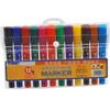 AFPSDLFJDLS 12/18 Colors Marker Pen Set Headed Student Animation Drawing Oily Marker Kids Painting Pens School Art Supplies(12color) view 1