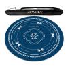 60-140cm Round Mahjong Mat, Anti-Slip and Noise-reducing Tablecloth for Home Party Mahjong Poker Card and Board Games, with Carrying Bag(Blue,100cm/39.37in) view 1