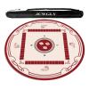 60-140cm Round Mahjong Table Mat for Home Chess and Card Room, Non-Slip and Noise-reducing Tablecloth for Poker, Card and Board Games(Red,100cm/39.37in) view 1