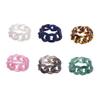 Holibanna 6pcs Creative Resin Chain Shaped Rings Hand Rings Jewelry for Festivals Parties and Daily Wear Safe Material Unique present for Random Color view 1