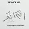 50PCS Model Toy Angle Iron Fixed Metal Sheet Frame for RC Car Truck Robot DIY Model Toy Building Replacement Parts (2.05mm Hole 2.55mm Hole 3.05mm Hole) view 4
