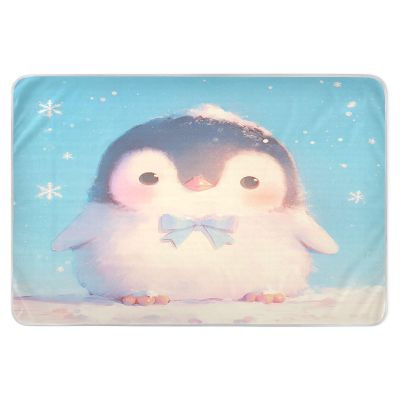 Cute Penguin Extra Large Resuable Changing Pad Covers Water Resistant Bed Pad Non-Slip Pee Mats for Kids Adults Pets 52" L x 34" W
