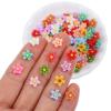 100 Pcs Mini Flowers for Crafts Minature Flowers for Minature Houses Resin Daisy Flower Dollhouse Miniature Flower for Tiny Things for Fairy Garden Dollhouse Micro Landscaping Terrarium Decoration view 1