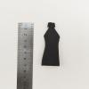 1/12 Scale Female Clothes, High Neck Backless Tight Short Hip Dress for 6-inches Action Figure Body, 1/12 Female Doll Costume Tight-Fitting Skintight Short Hip Skirt Dress Clothing (Black) view 3