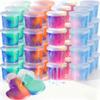 AKCDUBVC 24Pack Galaxy Slime kit Party Favors for Girls & Boys,Colorful Slime Set, Non-Sticky, DIY Slime Toys for Christmas Stocking Stuffers,Easter Basket Stuffers Classroom Reward view 1
