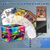 Dikoer for MTG Commander Deck Box Fit Trading Cards, 100+ Sleeved Cards with PU Leather Magnetic Small Card Storage Case for TCG CCG Magic Sports Cards Man Woman Gift, Pink Rose view 2