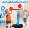AOKESI Toddler Basketball Hoop Indoor for Age 1-3, Adjustable Kids Basketball Hoops Set, Mini Basketball Goal with Balls Outdoor Sport Poolside Game Birthday Toys Gifts for Baby Boys Girls 2 3 4 5 view 2