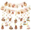 14pcs Capybara Birthday Party Decorations, Capybara Hanging Swirls Decor for Capybaras Party Decorations view 1