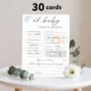 30PSC Baby Shower Prediction & Advice Cards for New Parents,Modern Minimalist Gender Neutral Wishes Cards for New Parents - Fun Baby Shower Games Activities- 5x7 Inches view 2