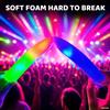 130-Pack Premium LED Foam Glow Sticks Bulk  Wedding Glow Sticks for Reception, Foam Lights Up Sticks, Party Supplies for Adults, Glow Party Favors, Lighted Foam Rods, DJ Club Event Glow Stick. view 2