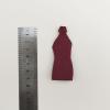 1/12 Scale Female Clothes, High Neck Backless Tight Short Hip Dress for 6-inches Action Figure Body, 1/12 Female Doll Costume Tight-Fitting Skintight Short Hip Skirt Dress Clothing (red) view 4