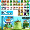 Bigear Magnetic Building Blocks 100PCS: 3D STEM Magnet Toys for Kids Ages 3+, Strong Magnets & Safe 1 Inch Large Tiles, Educational Construction Set, Birthday for Boys & Girls view 2
