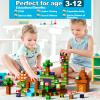 Bigear Magnetic Building Blocks 100PCS: 3D STEM Magnet Toys for Kids Ages 3+, Strong Magnets & Safe 1 Inch Large Tiles, Educational Construction Set, Birthday for Boys & Girls view 3