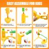 Hopture Rocket Launcher Power Air Toy Set with 10 Multi-Color Foam Rockets Launch Pad, Outdoor Activity Game view 3